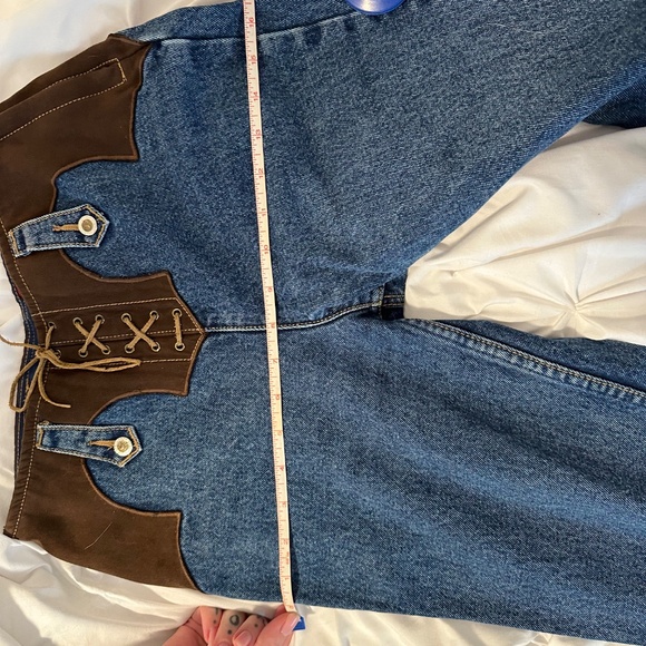VINTAGE LAWMAN LACE UP JEANS - Picture 8 of 12
